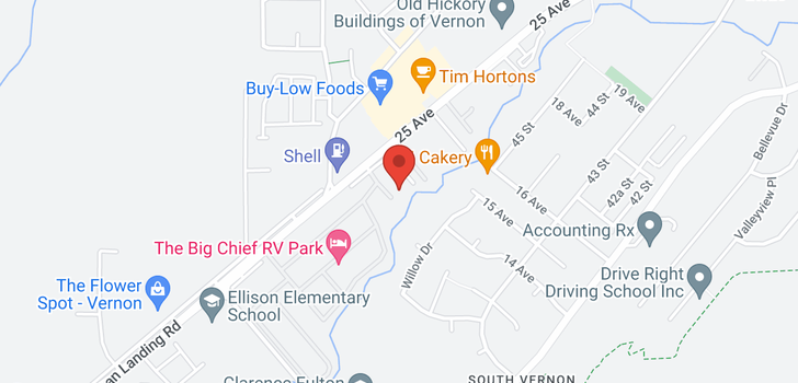 map of #75 5484 25 Avenue